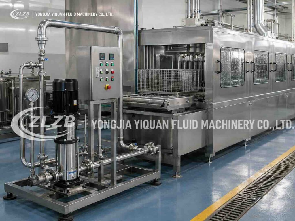 CDLK immersion multistage pump for industrial washing and cleaning equipment