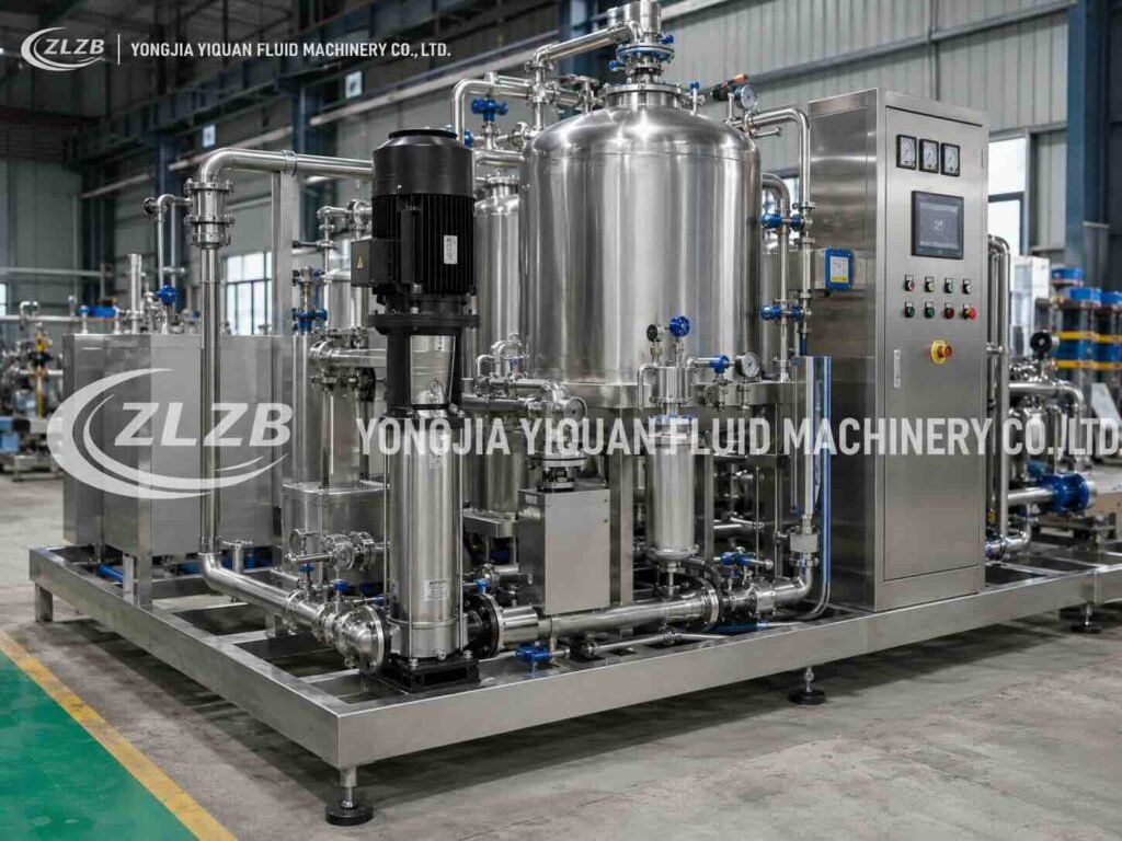CDLK immersion multistage pump integrated with OEM machinery process equipment