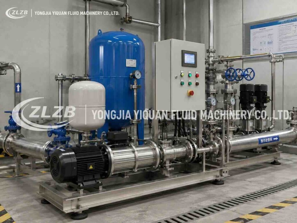 CHL horizontal multistage pump application for clean water supply systems
