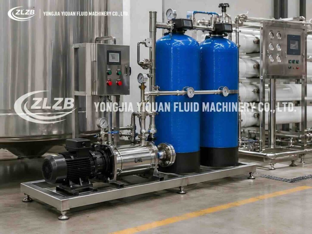 CHL horizontal multistage pump application in water treatment and filtration systems