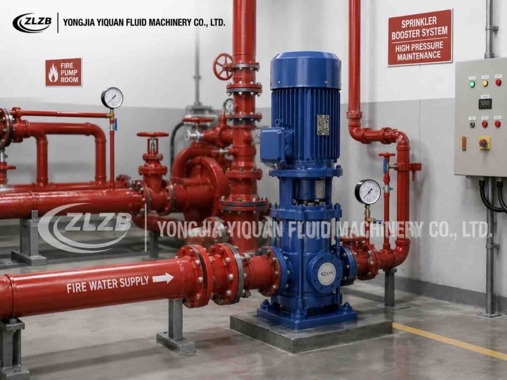 DL vertical multistage pump for fire-fighting and sprinkler systems