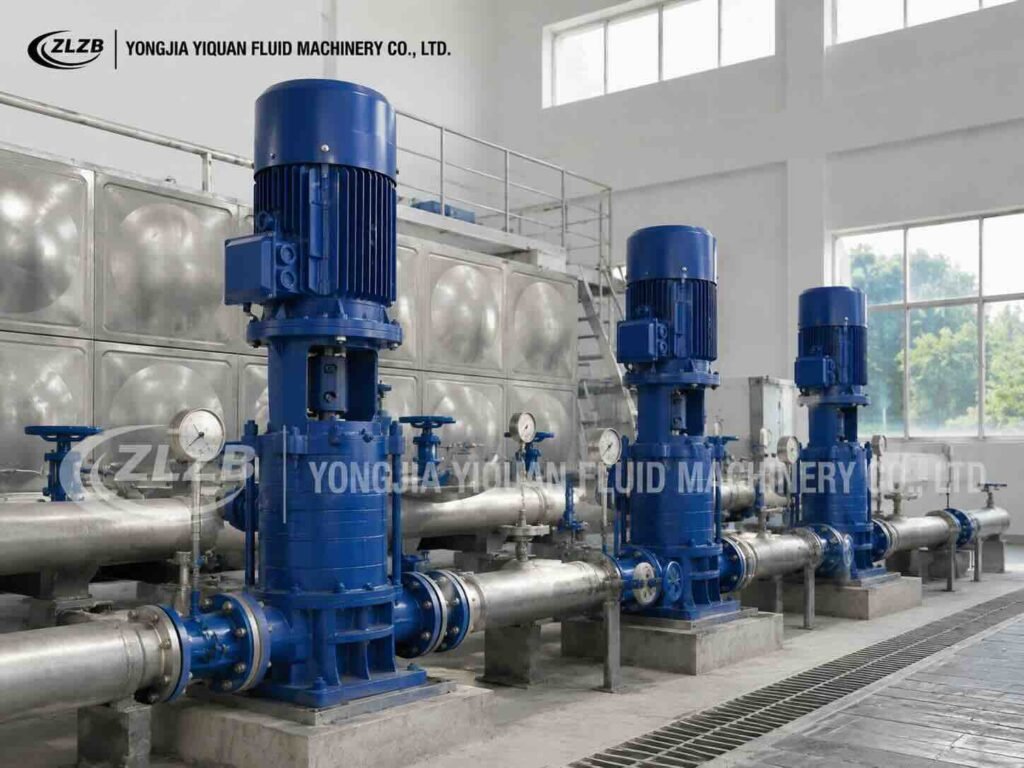 DL vertical multistage pump for HVAC and cooling water circulation