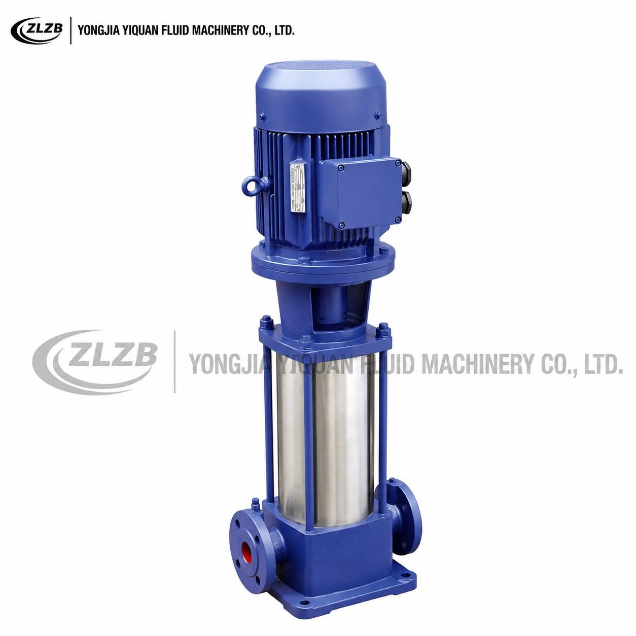 GDL vertical inline multistage pump with flanged pipeline connection