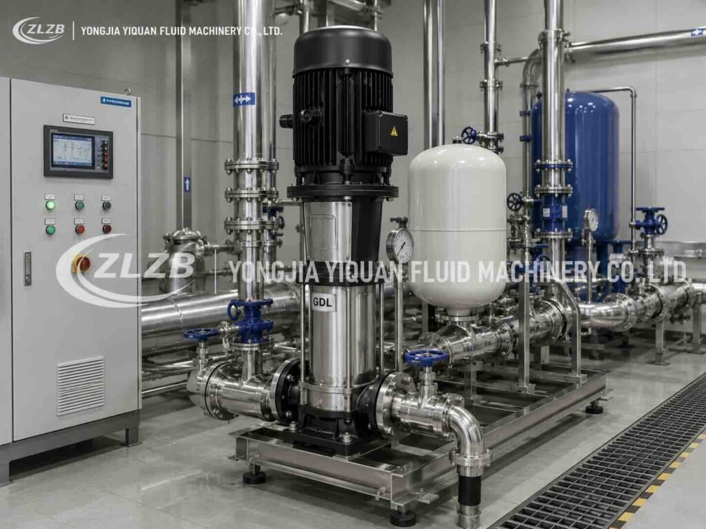 GDL vertical inline multistage pump for high-rise building water supply