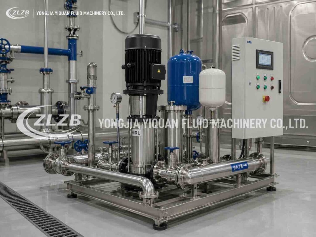 GDL vertical inline multistage pump for water pressure boosting and distribution