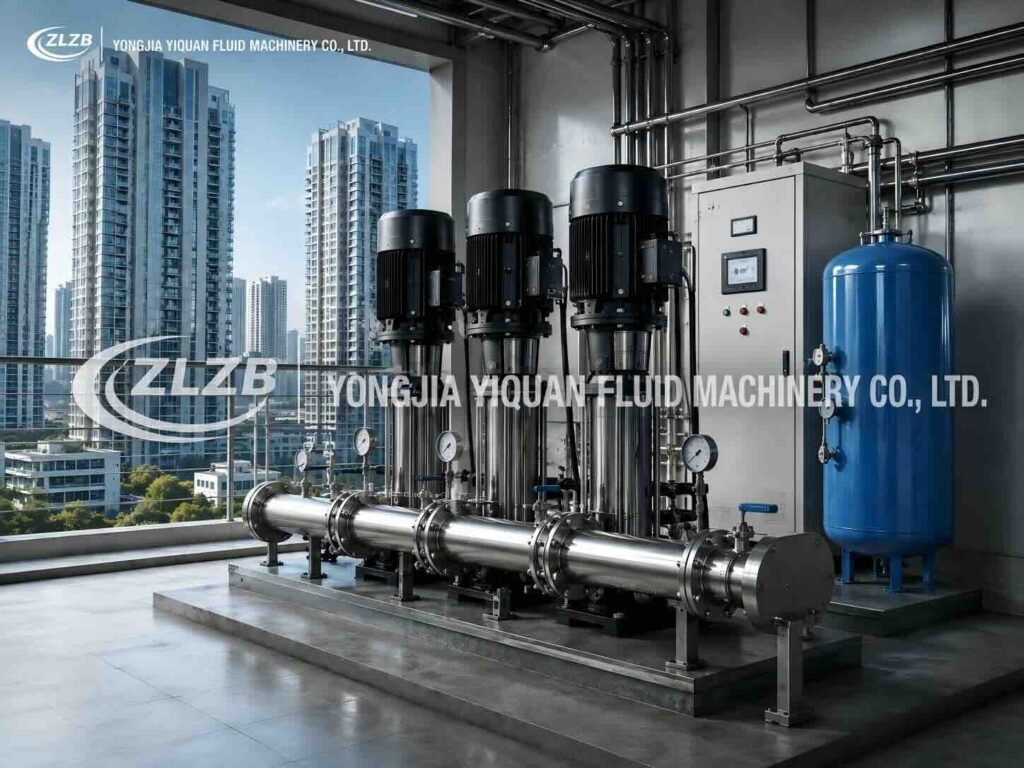 CDLF200 vertical multistage pump for pressure boosting systems