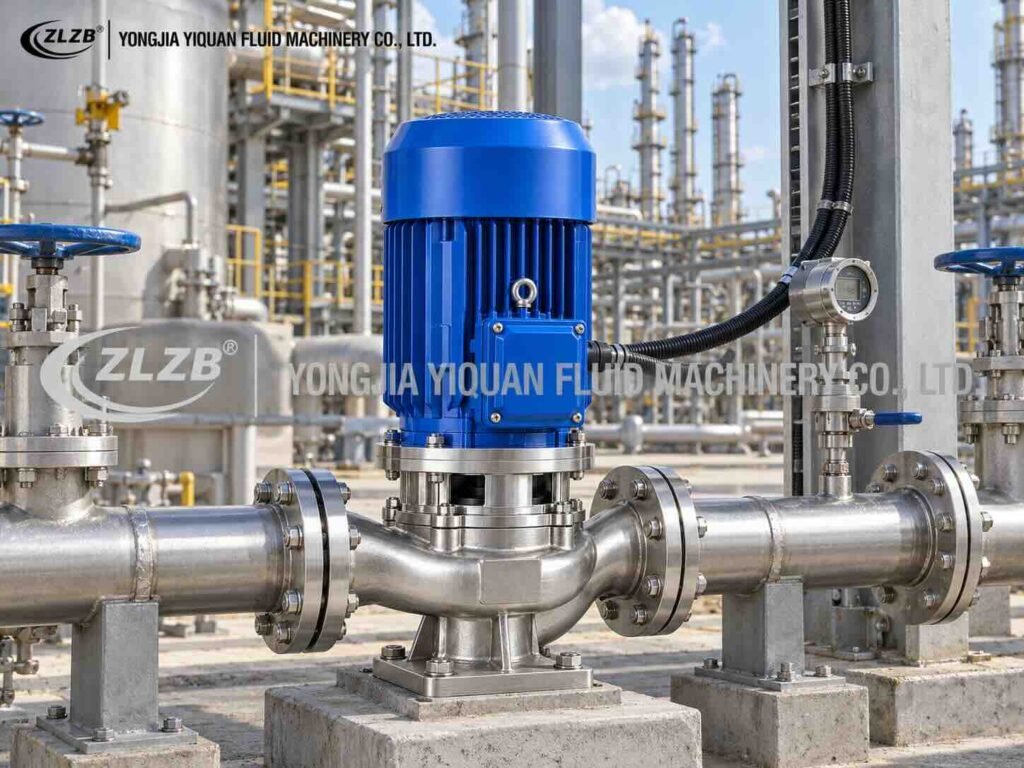 IHG stainless steel vertical inline pump for metallurgical process circulation
