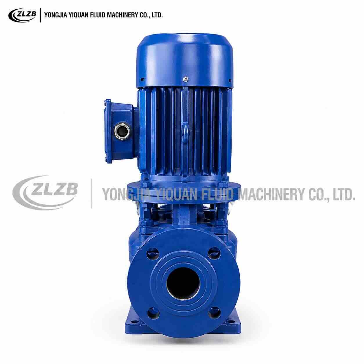 ISG vertical inline water pump with flanged pipeline connection