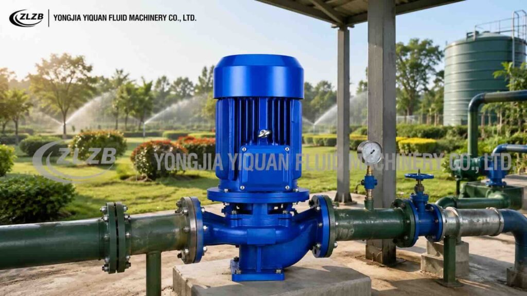 ISG inline water pump for garden irrigation and clean water transfer